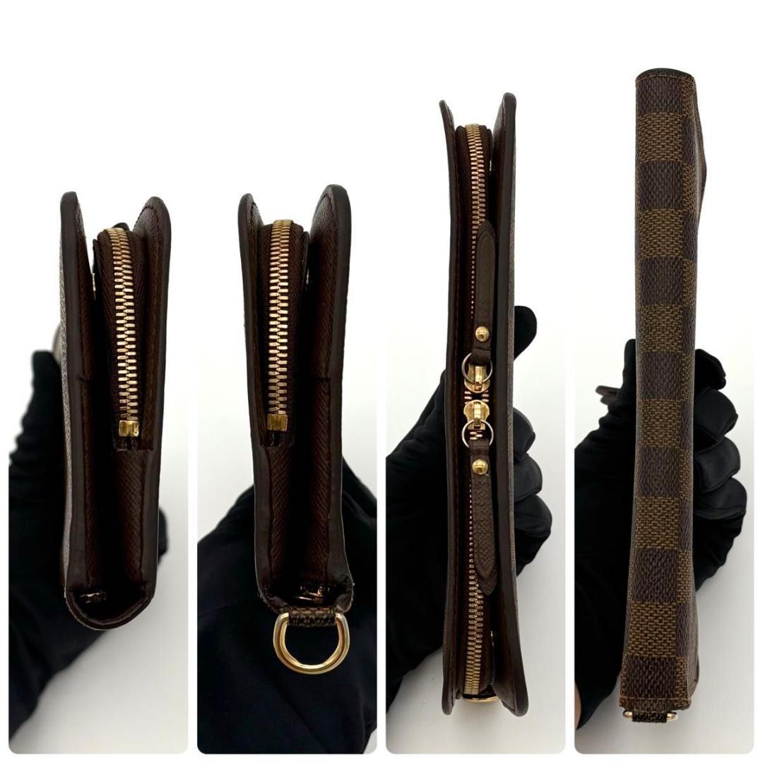 ルイヴィトン 長財布 ダミエ エベヌ ポルトフォイユ アンソリット 2186