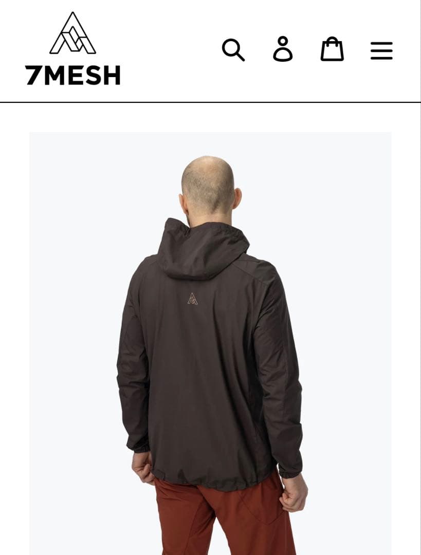 【7MESH】Northwoods Windshell Peat Lサイズ