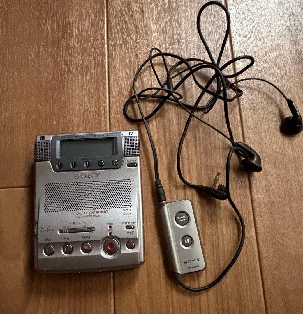 d*7様 ジャンクSONY VOR機能搭載　ポータブルMDレコーダー、MZ-B1