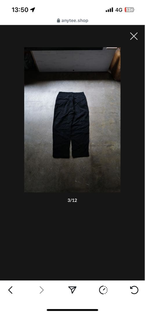 anytee SUPERBLACK POLOチノ