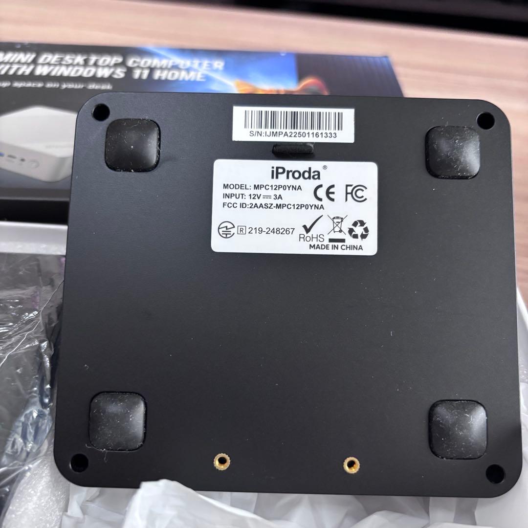 512368 IPRODA ミニ PC N100 - 第 12 世代