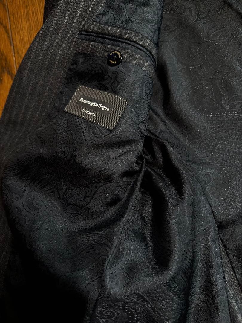 凄!!新品未使用■ZEGNA テーラードジャケットとパンツ グレー