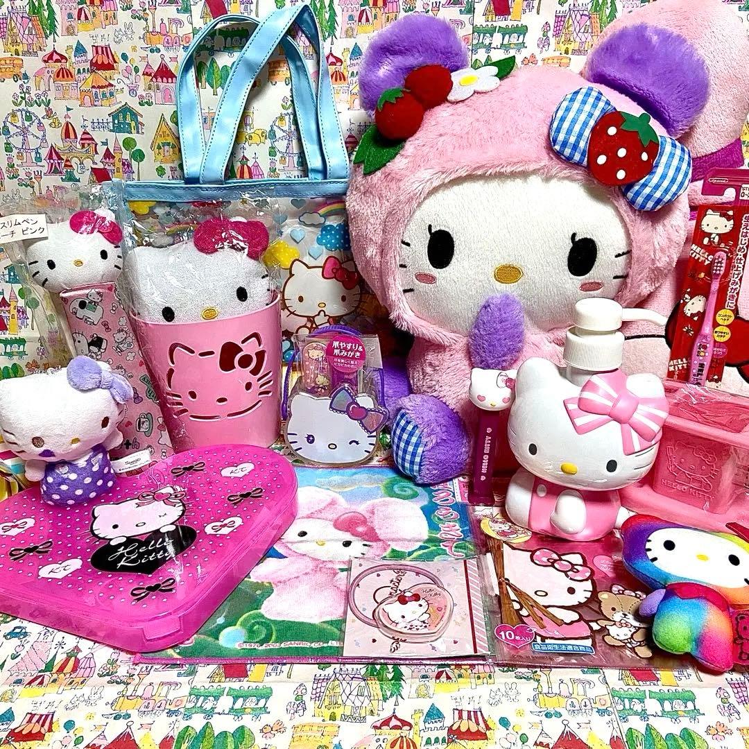 サンリオ ハローキティ まとめ売り21 いちごパンダ ぬいぐるみ バッグ 他