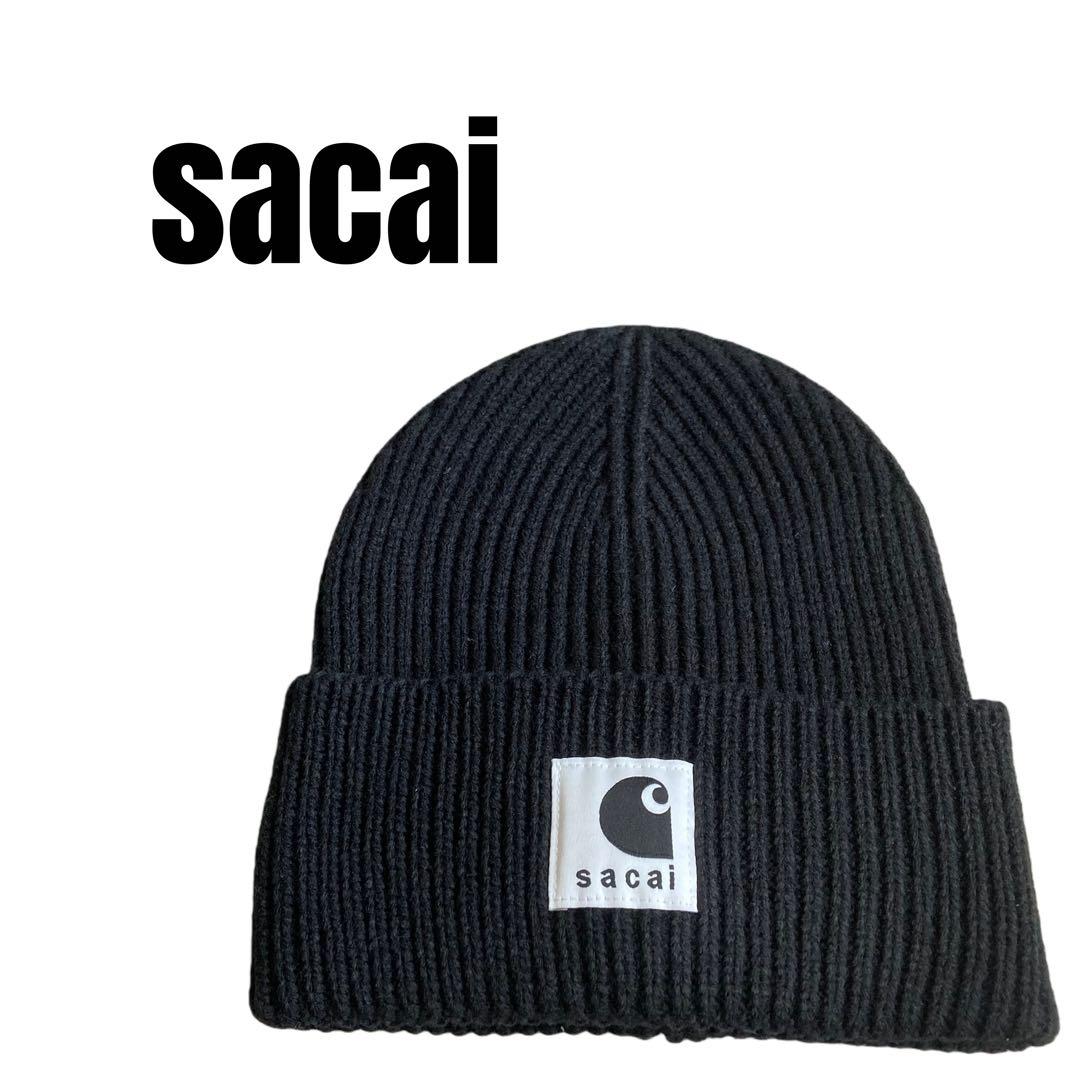 Sacai x Carhartt WIP ブラック ニット帽