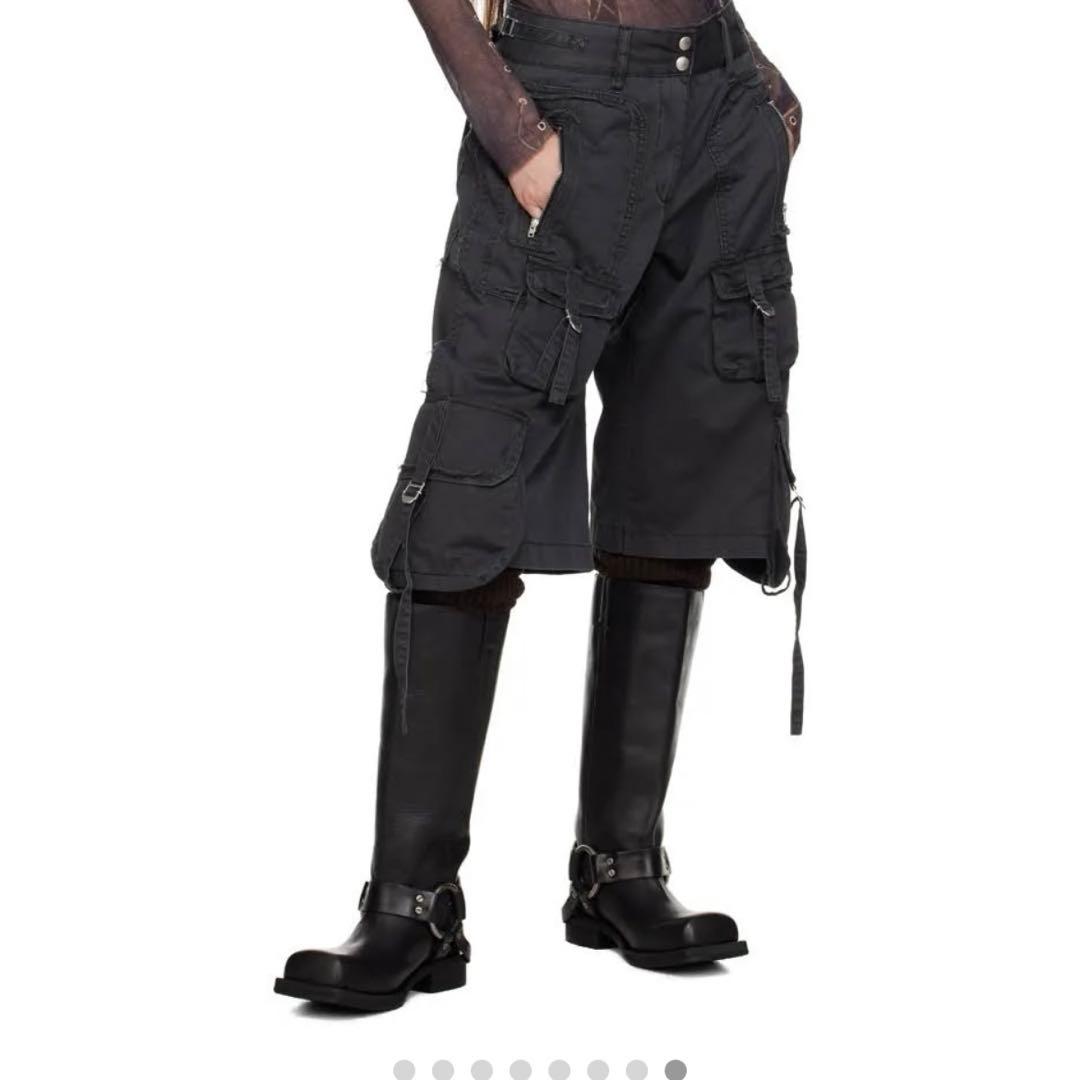 acne studios カーゴ　ダメージ加工　ハーフパンツ