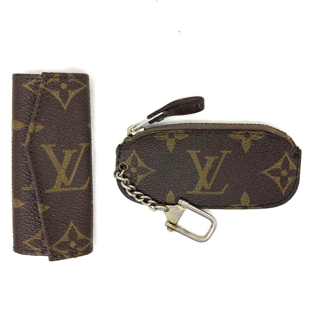 M05/021 ルイヴィトン キーケース 2点セット 2連 モノグラム柄
