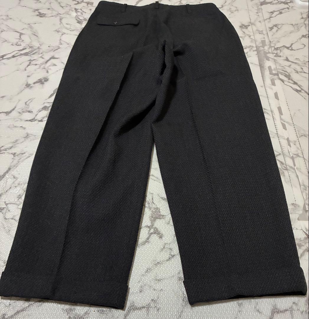 k*n様 ★COMMEdesGARCONSブラック ボトムスウールスラックス L