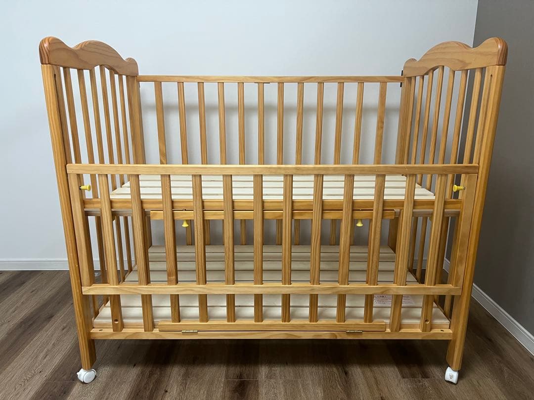 大和屋【アネシス】ベビーベッド 収納付き