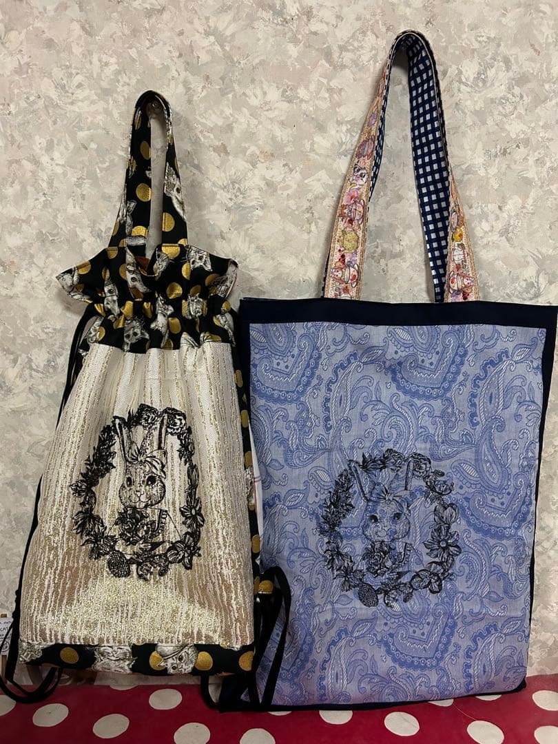 専用です　ハンドメイド　ジョリーフルール　エピファニーバッグ　ナップサック