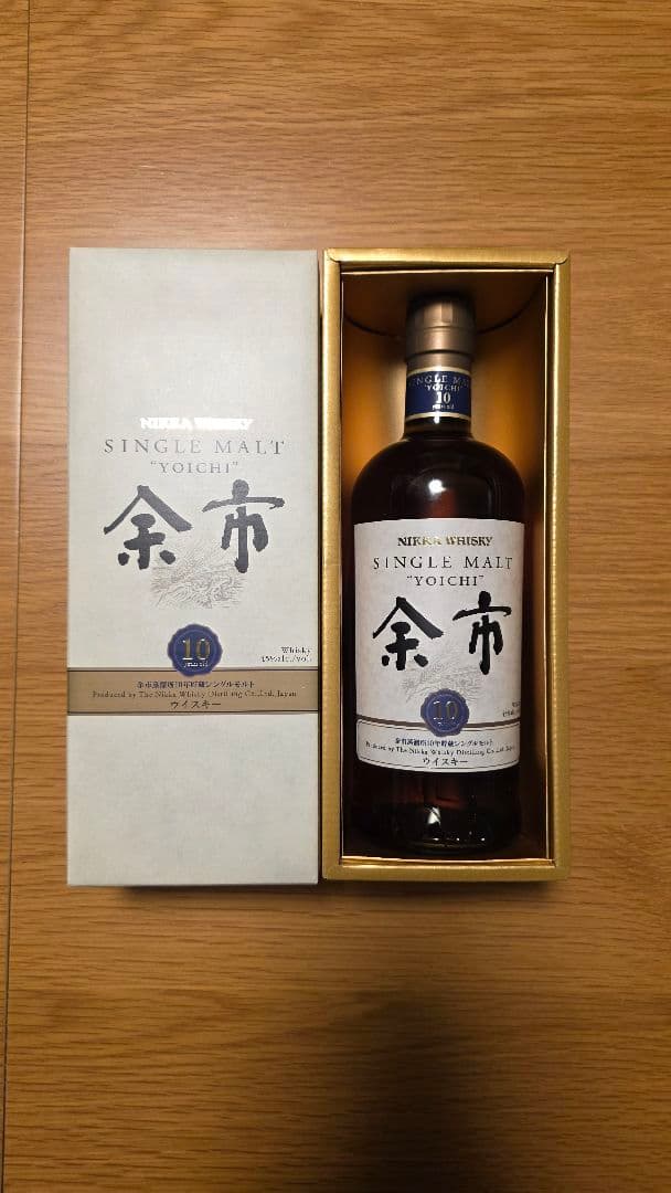 【希少・終売品・化粧箱付】余市 シングルモルトウイスキー 10年 700ml