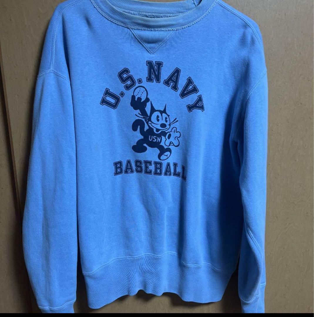 リアルマッコイズ　スエット　前v フェリックス　ビンテージ