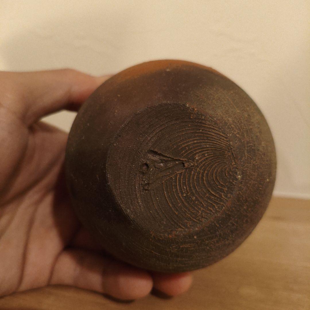 藤原雄　備前焼徳利　共箱付