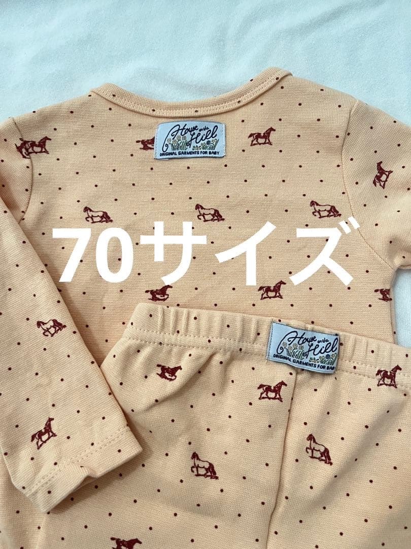 n*i様 ハウスオンザヒル　馬柄ロンパースレギンス70