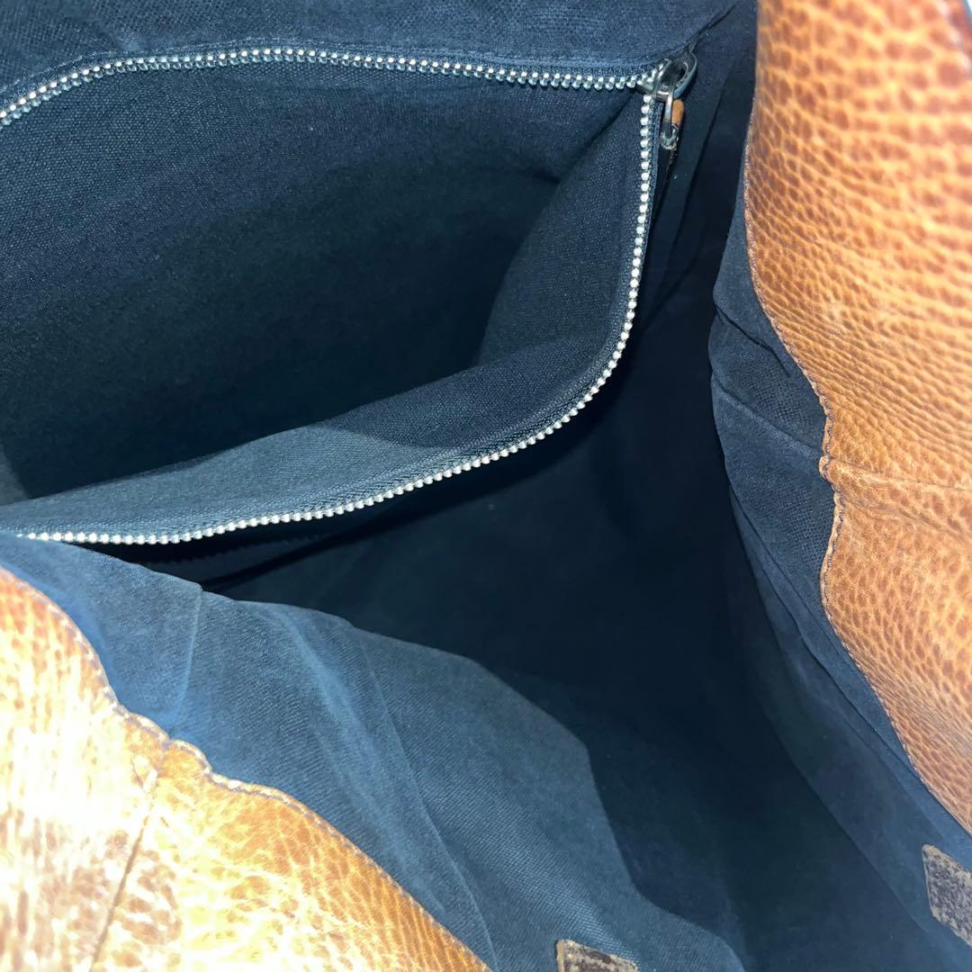 Dries Van Noten 2wayブラウンレザーショルダーバッグ