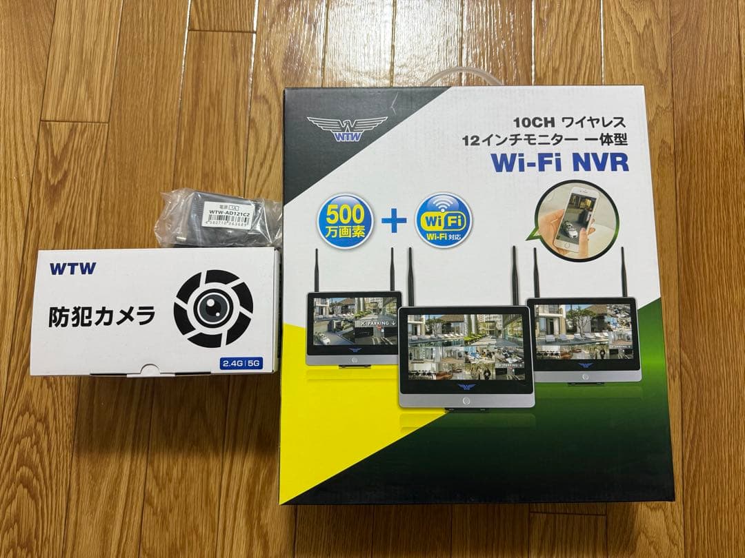 WTW 防犯カメラ 12インチ NVR 4TB