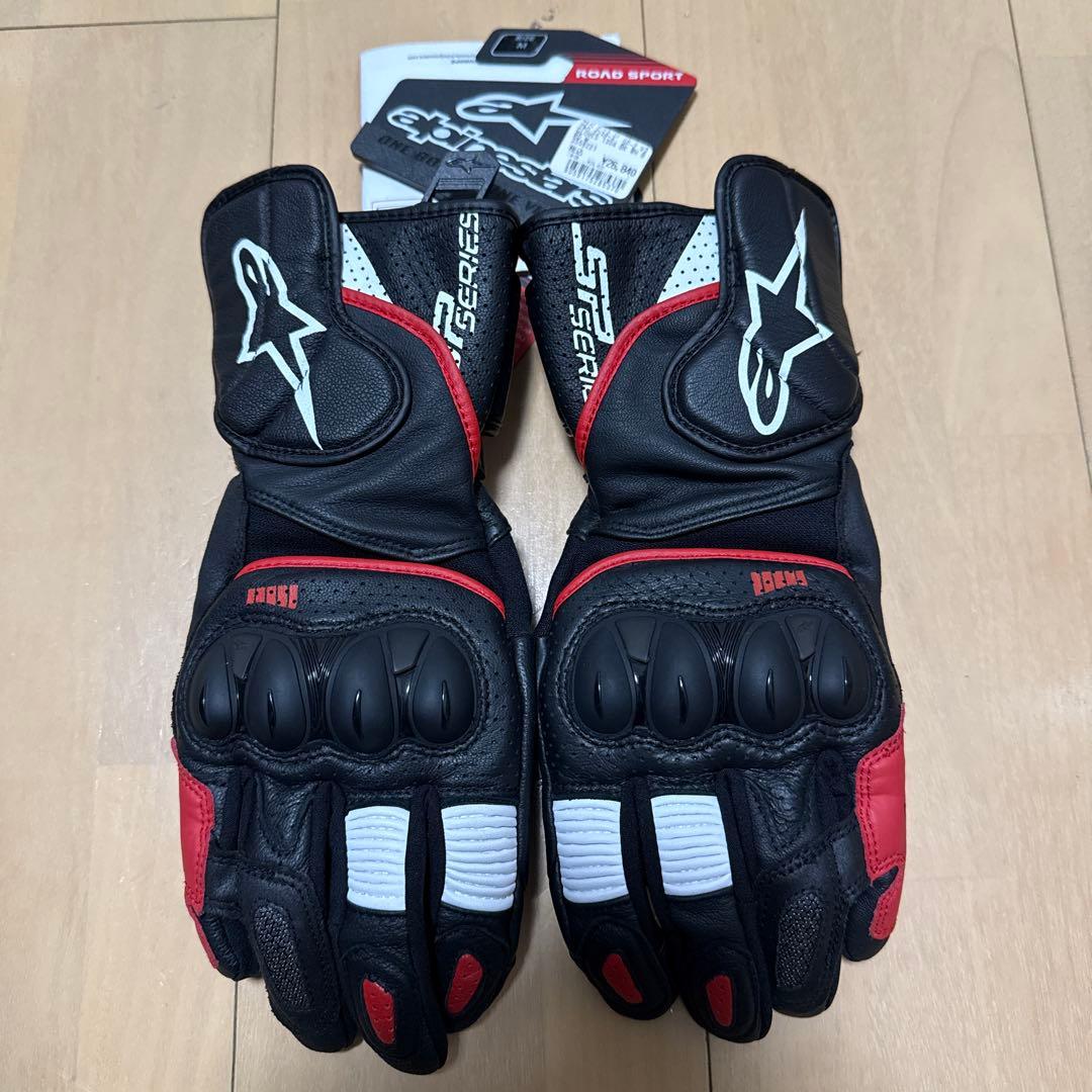 Alpinestars GLOVE SP-2 V3 BLK/W/BRD Mサイズ
