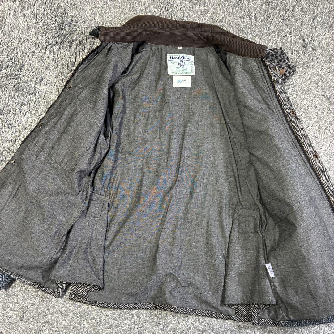 【美品】ユーズド×ハリスツイード パッチワークジャケット BEDALE再構築 1