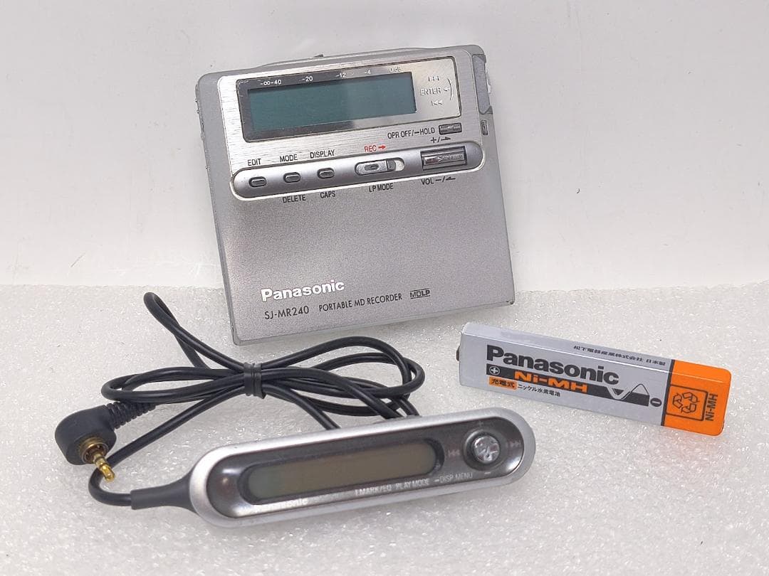 Panasonic 録再ポータブルMDプレーヤー（レコーダー） SJ-MR240