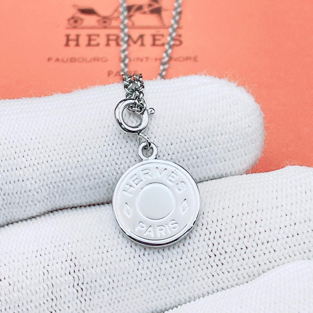◇エルメス◇ 新品仕上済 セリエ ネックレス ペンダント 小 シルバー 4.94