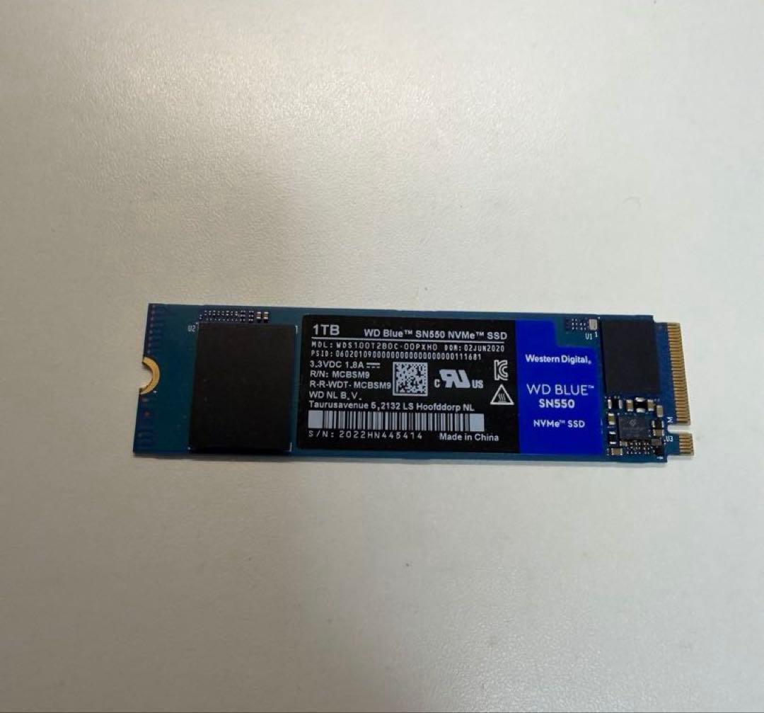 内蔵型SSD WD Blue SN550 1TB M.2 NVMe SSD