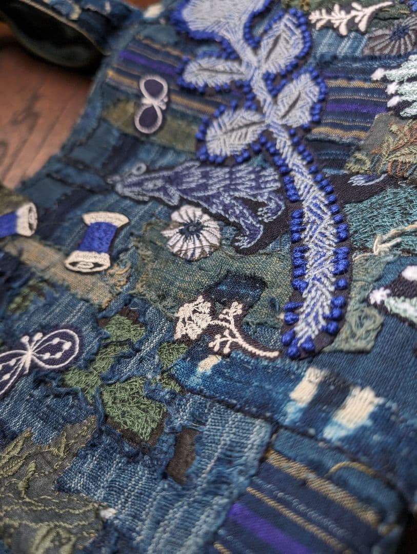 《吉田カバン&Wolf&Flower&襤褸》古布　藍染　ミナ　pjc 　バック