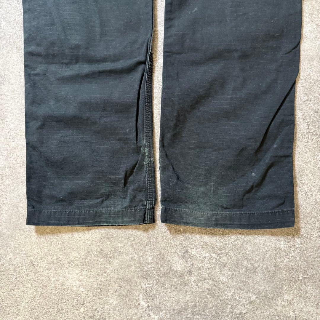 タコわさ様カーハートダブルニー ワークパンツ リップストップ ブラック