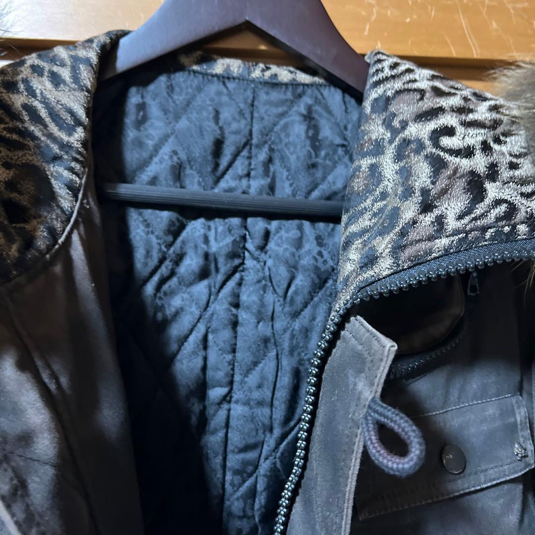 ROEN ロエン　ミリタリージャケット　レオパード コート アウター ファー　M