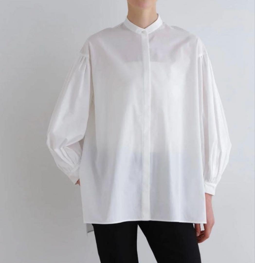 美品　ルフィル LE PHIL タイプライターギャザーブラウス