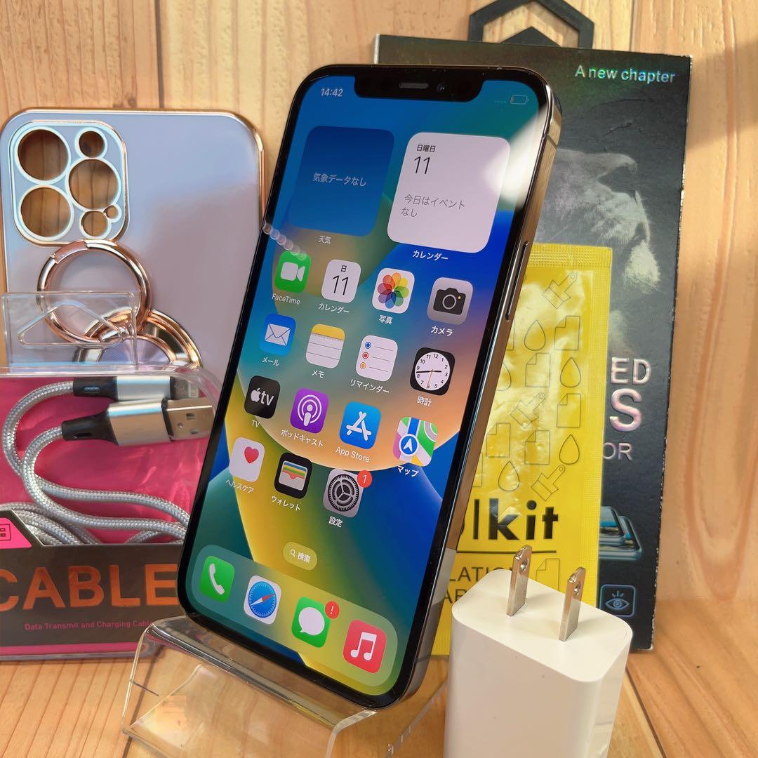 美品 SIMフリー 本体 iPhone 12 Pro 256 GB 597