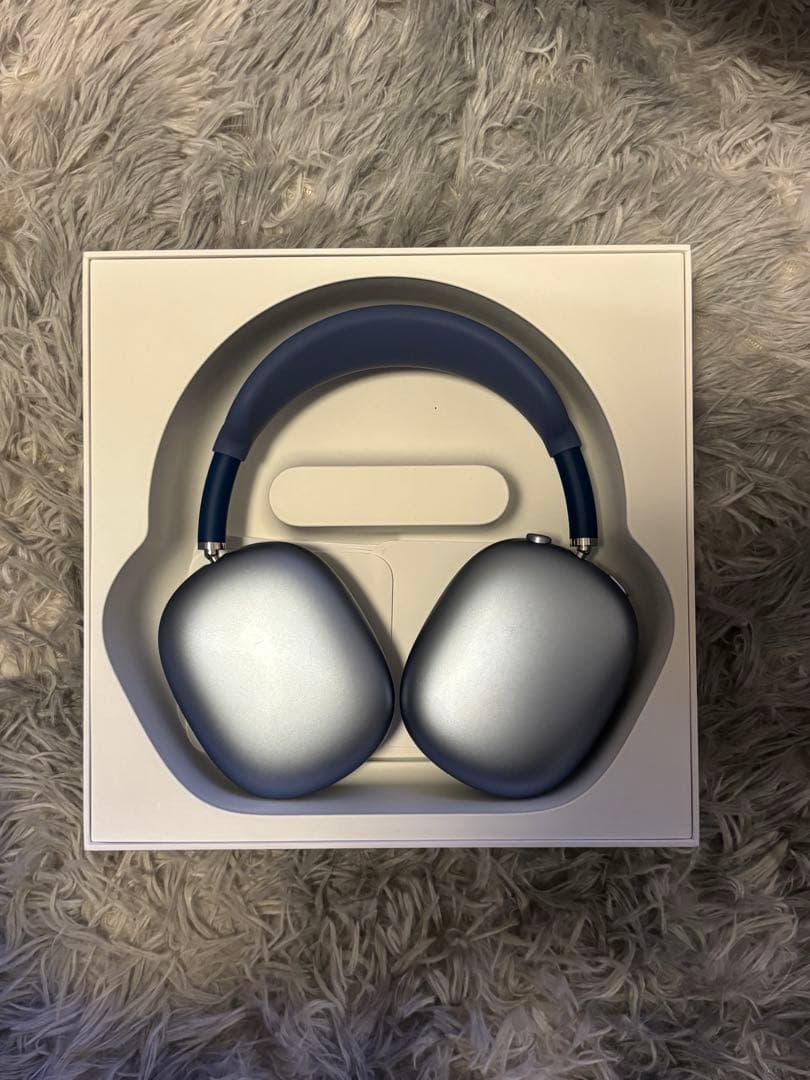 Apple AirPods MAXワイヤレスイヤホン シルバー/ブルー