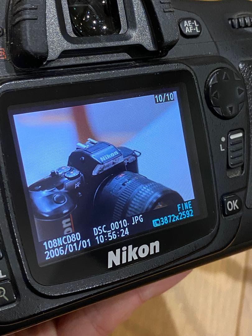 Nikon D80 デジタル一眼AFマクロ　NIKKOR 55㍉　レンズ付　※注