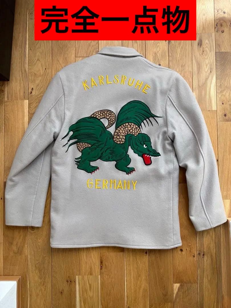 ドラゴン刺繍 ミリタリージャケット　スーベニア　完全一点物　スカジャン