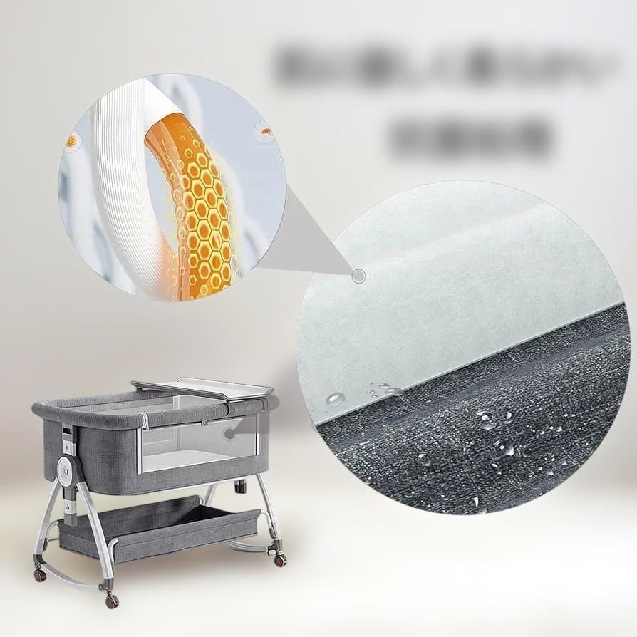 【A47】ベビーベッド 高さ調整可能