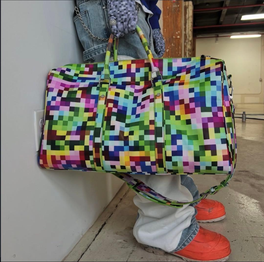 Lilonesock ピクセル ボストンバッグ