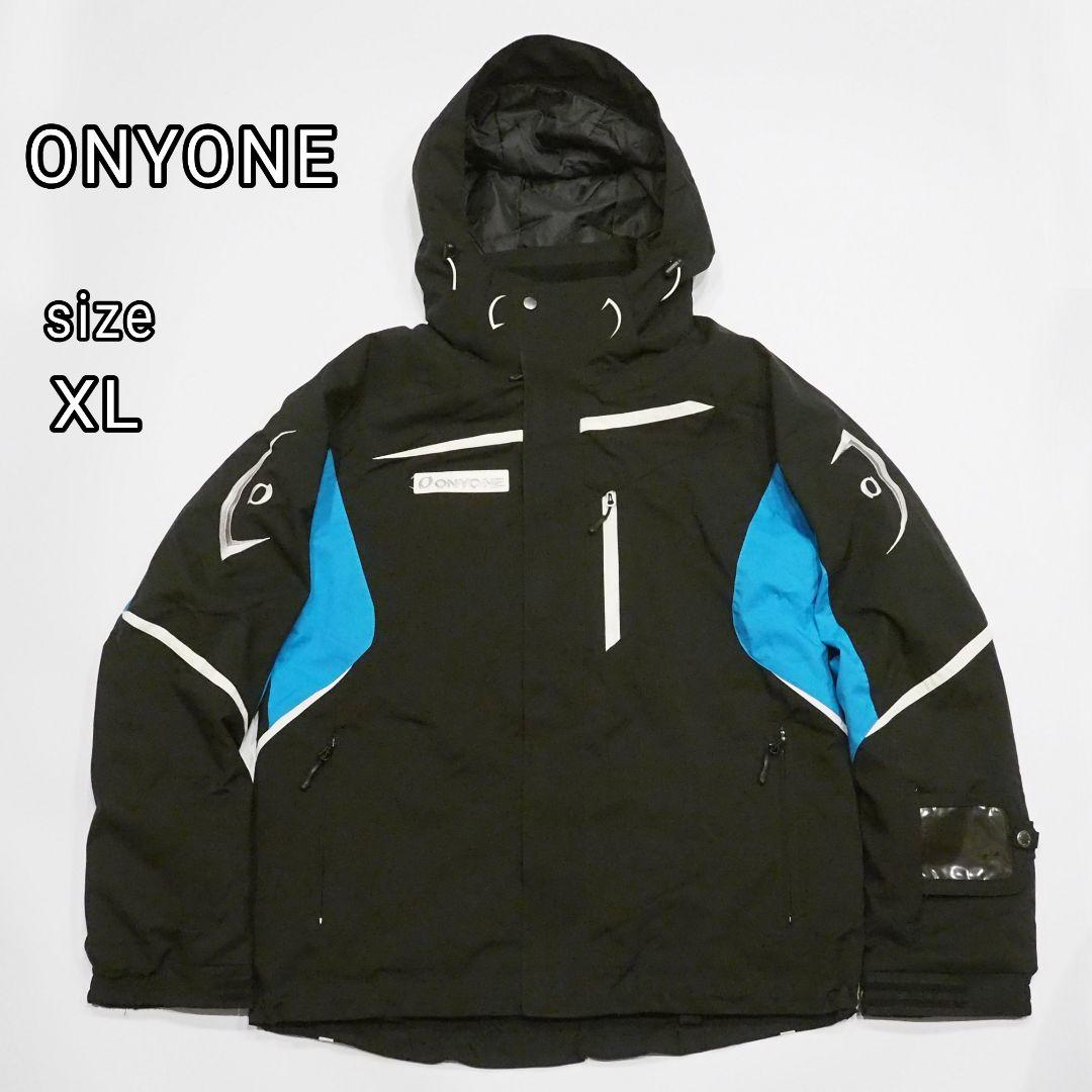 【美品】ONYONE スキーウェア ジャケット 2way フード XL ロゴ