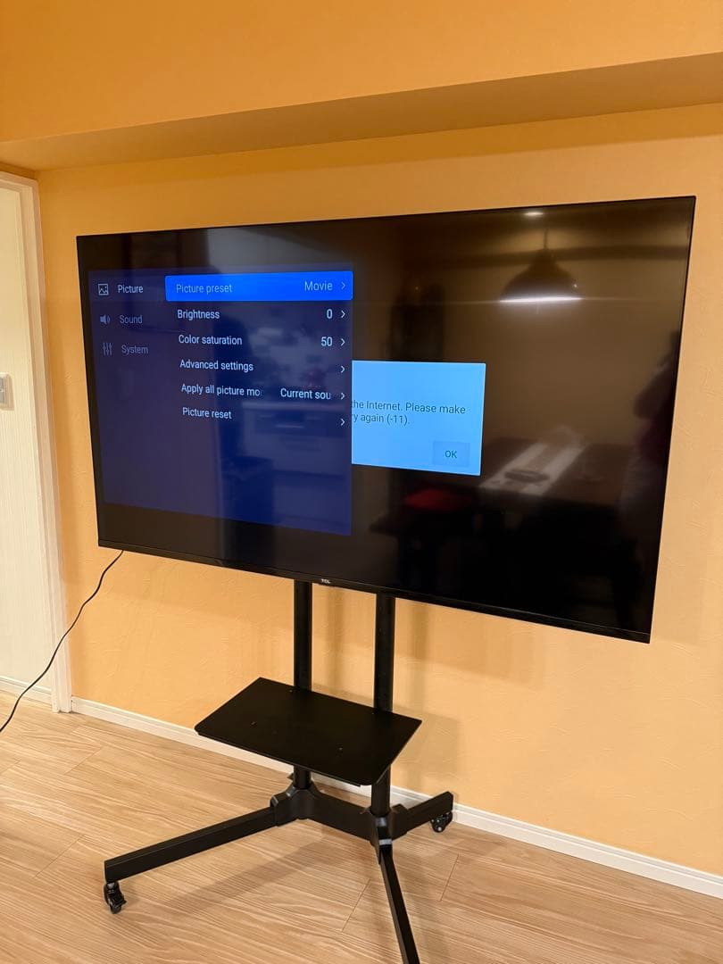 ＊東京都付近取引限定＊訳あり激安TCL 65V型 4K 液晶テレビ 65P8S