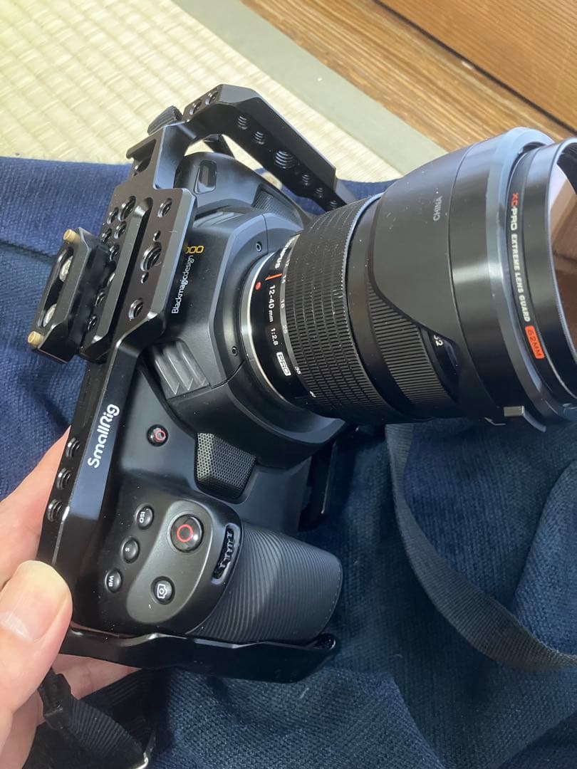 【撮影機材セット】BMPCC4K＋12-40mmF2.8proレンズ＋電源+リグ