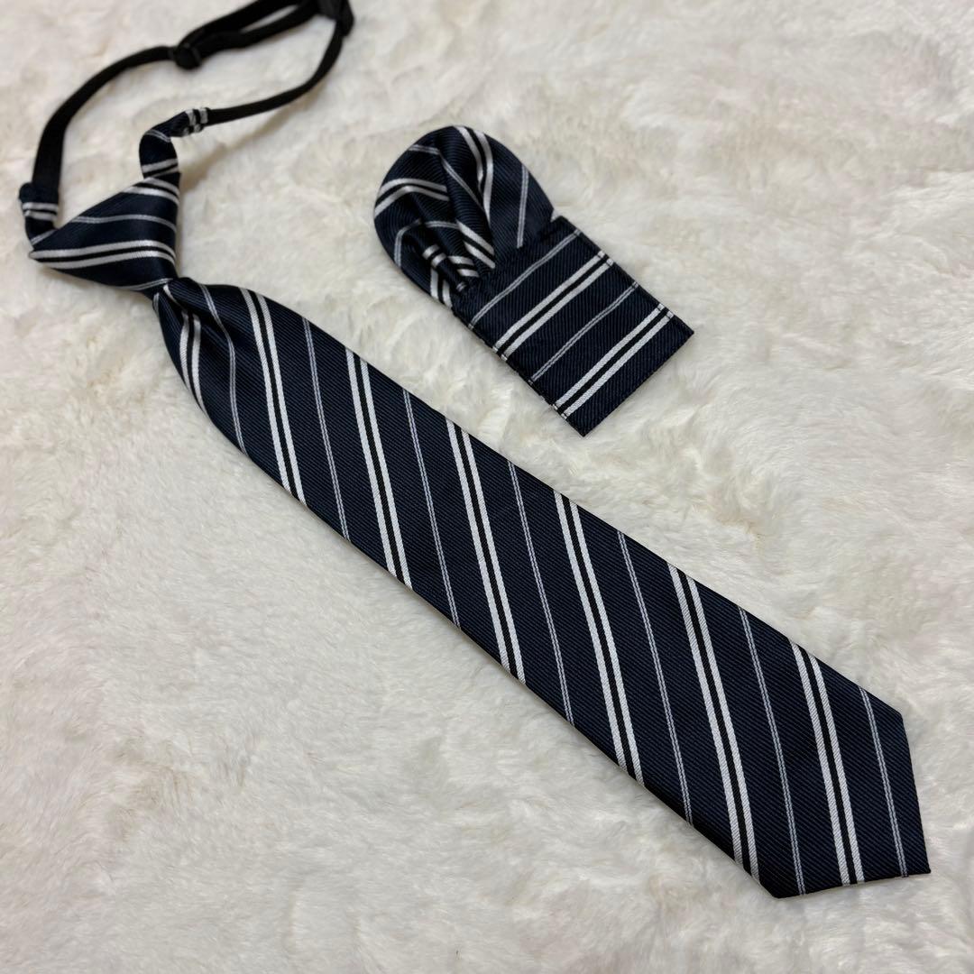 オリバーハウス 黒ストライプ 男児150 セレモニースーツ 5点セット 卒入学式