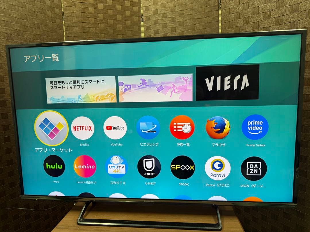 パナソニック 49V型 4K液晶テレビ ビエラ TH-49DX600 美品