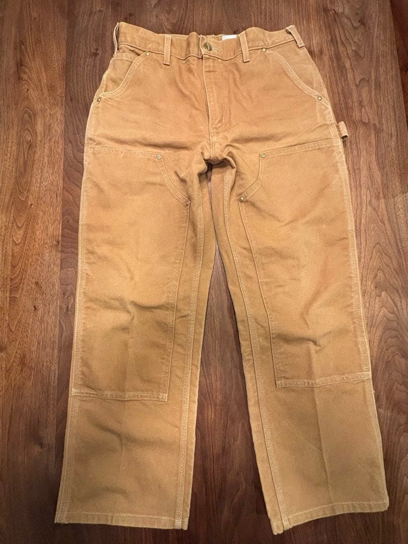 カーハートダブルニー made in USA W32 ベージュ