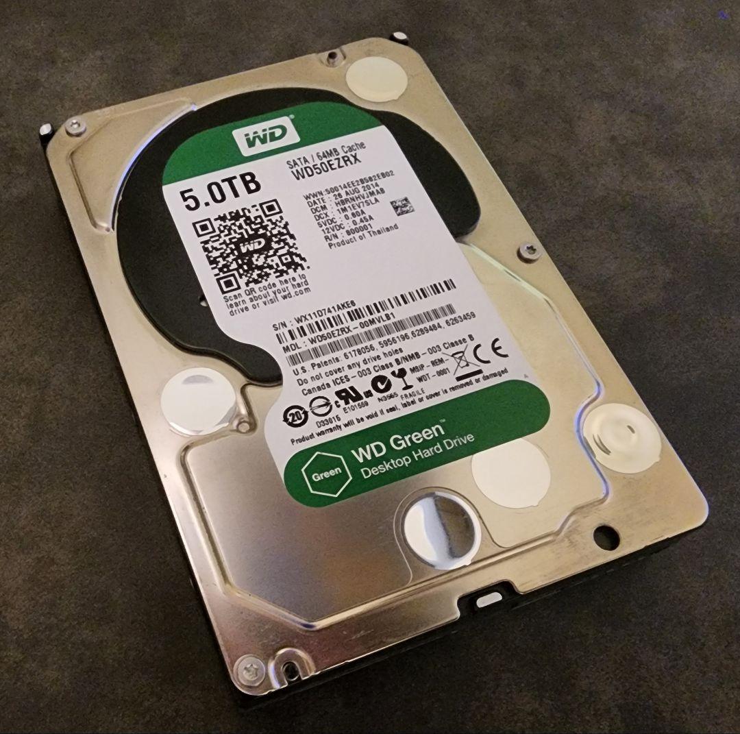 内蔵型ハードディスクドライブ 5TB HDD - Western Digital WD50EZRX