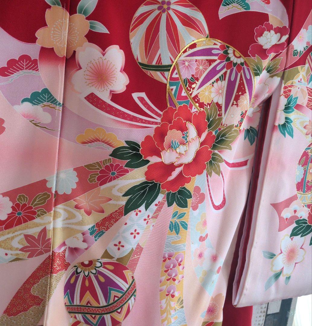 新品未使用　お宮参り　初着　 七五三3歳　しつけ付　正絹