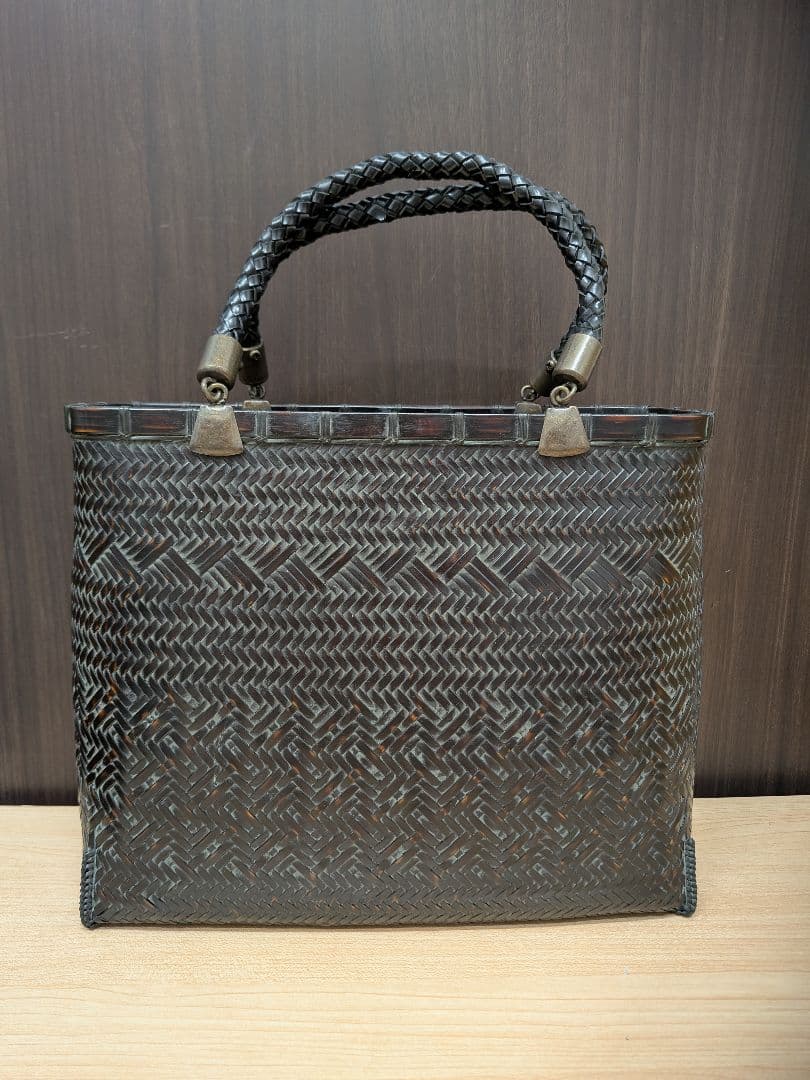 渡邉勝竹斎 籠バッグ 竹籠