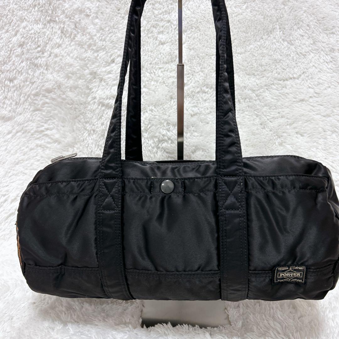 廃盤品✨極美品✨ポーター ミニボストンバッグ タンカー ドラム型肩掛け S