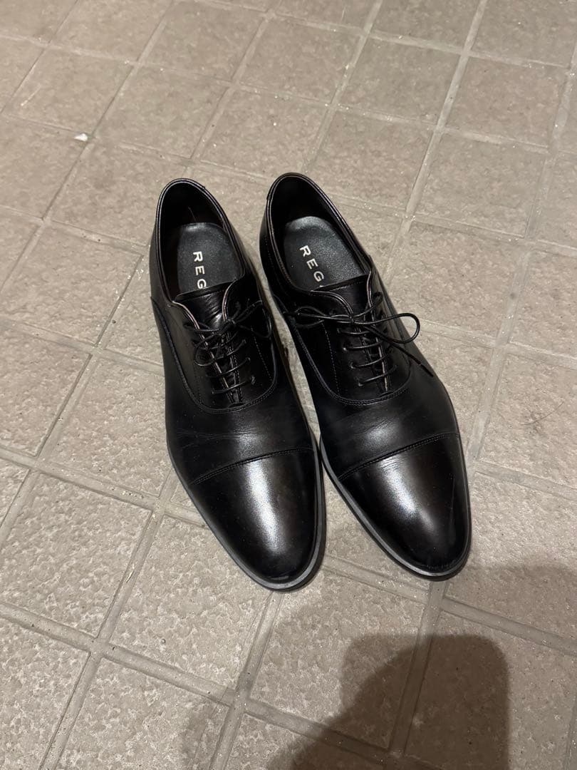 REGAL ブラック ドレスシューズ キャップトゥ