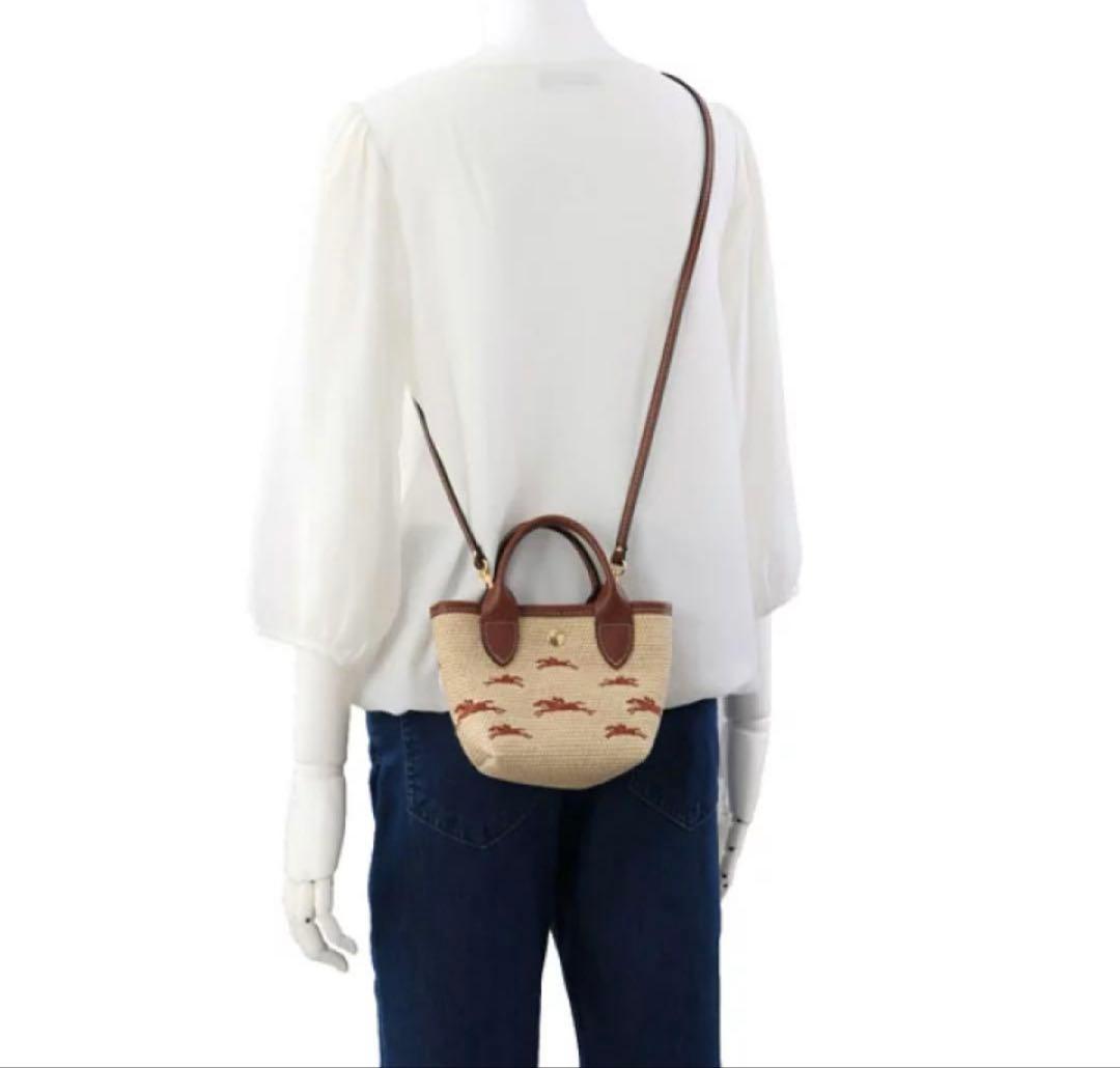 【新品】Longchamp ロンシャン ルパニエトップハンドルバッグ かごバッグ