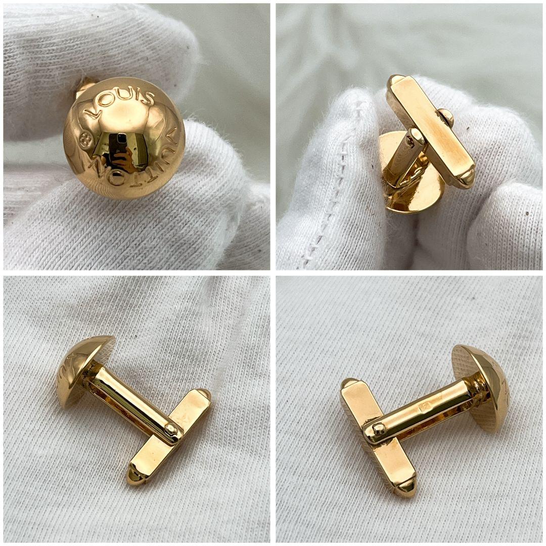 極上美品✨ルイヴィトン カフリンクス カフス ブトン ドゥマンシェット ゴールド