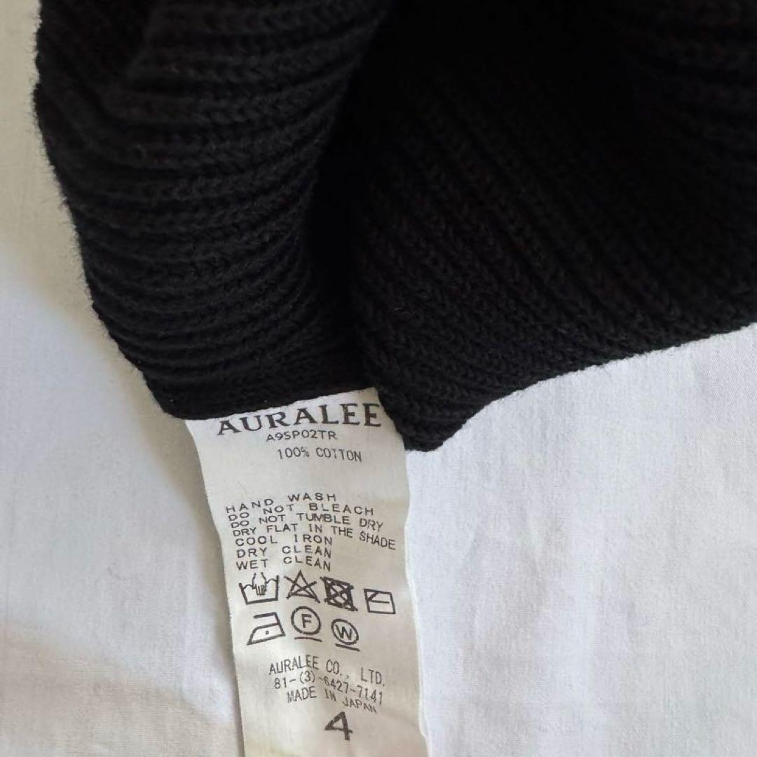 トップス AURALEE HARD TWIST COTTON RIB KNIT 4