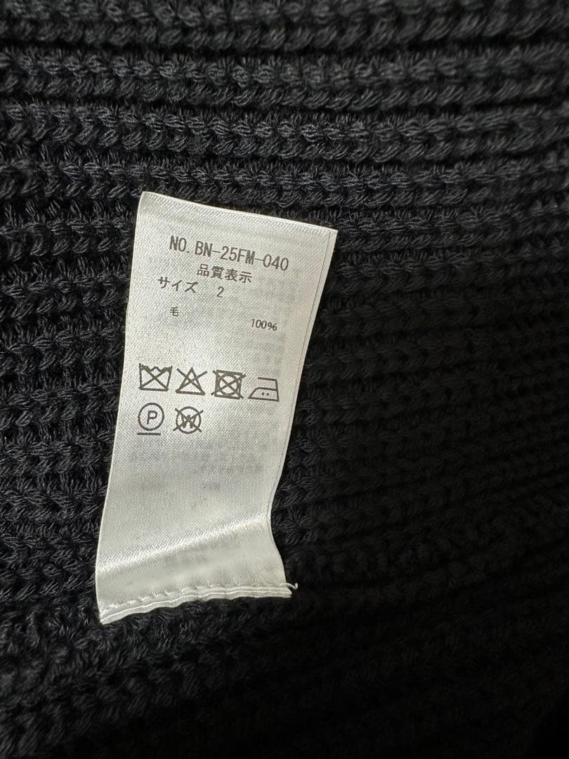 BATONER ドライバーズニット ブラック サイズ2