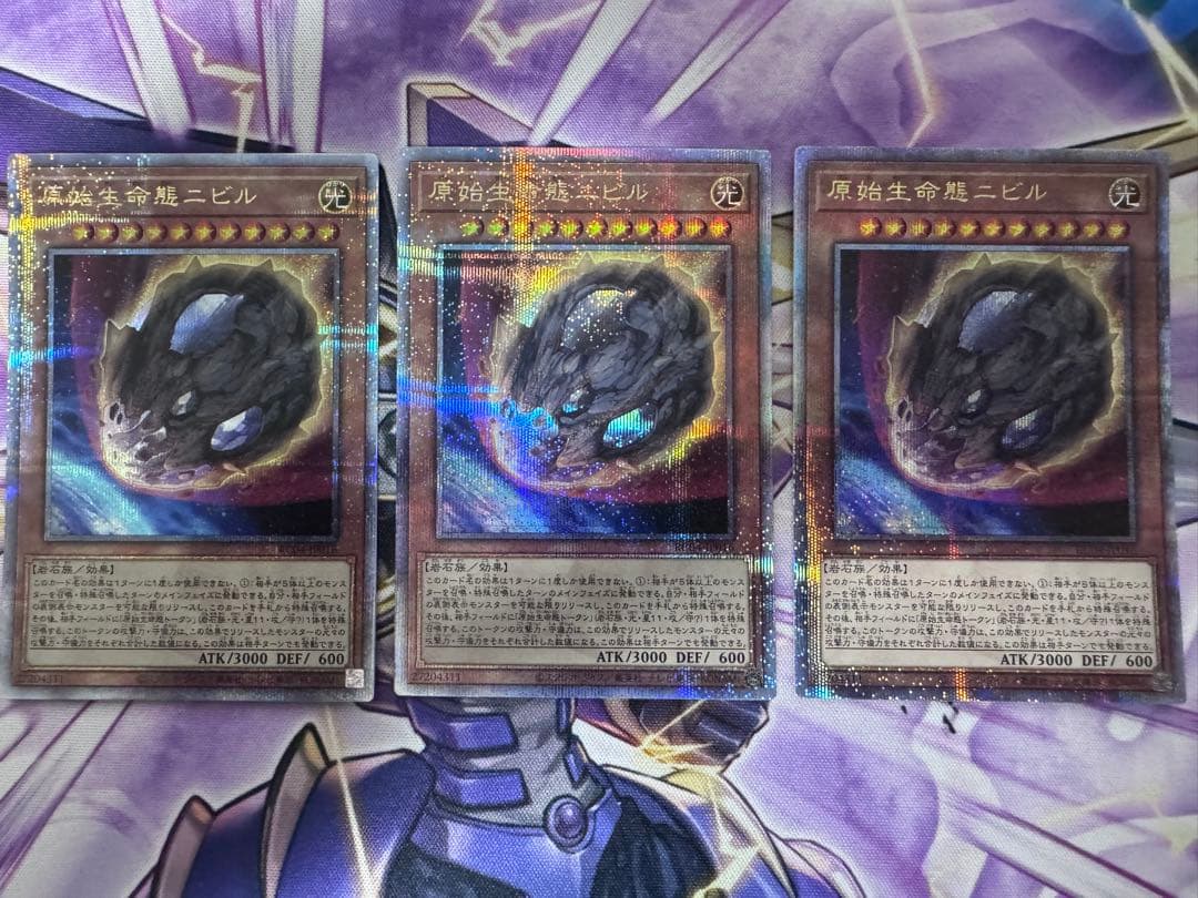 遊戯王　原始生命態ニビル　クオシク3枚　25th